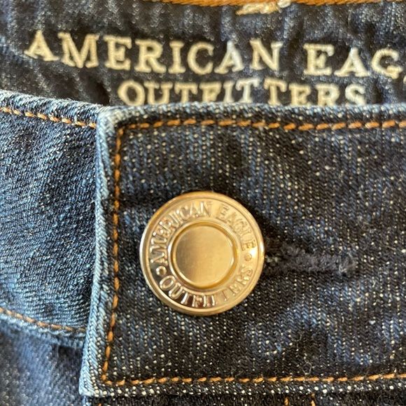 American Eagle HI-RISE FESTIVAL Cut Off Jean Shorts Size 14 - Picture 9 of 11